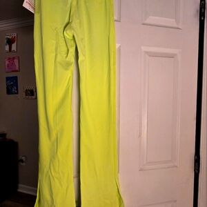 NWT TIGER Friday Lime Green Dance Leggings